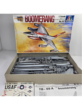 Italeri No. 147 Convair TB-58A Boomerang 1:72 Scale Model Kit Open Box Unbuilt